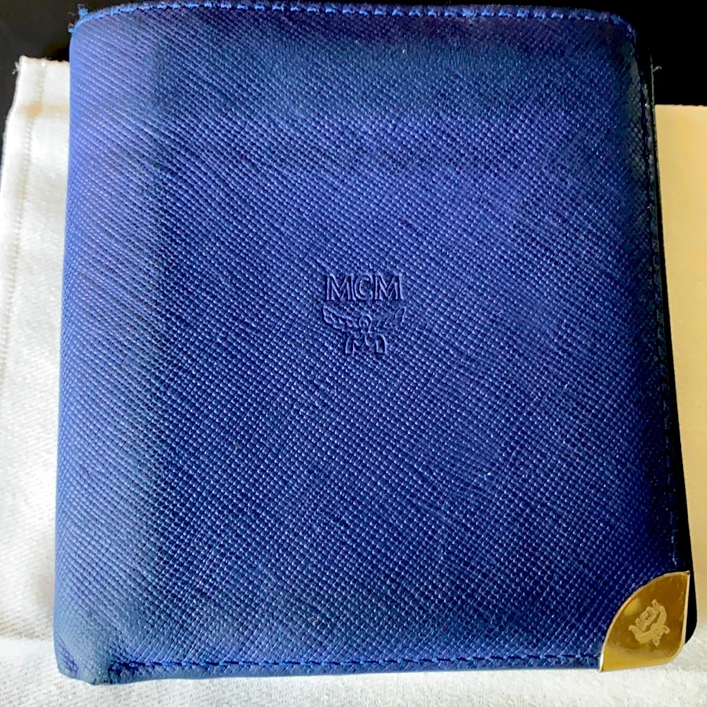 MCM Vintage Royal Blue Wallet